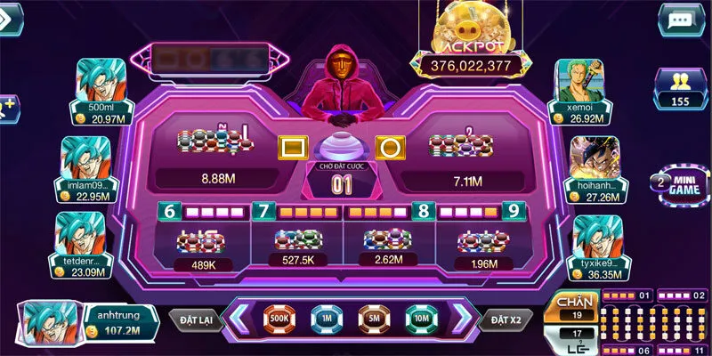 Anh Trung tham gia game xóc đĩa con mực 789Club